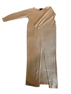 Donna Karan Cream Knit Crewneck Top